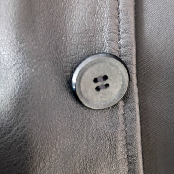 Moschino 100% Genuine Black Leather Jacket – Size Men's XL | Designer Outerwear - Picture 4 of 7